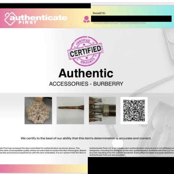 Burberry Vintage Umbrella 33" "Authentic" - Picture 10 of 14